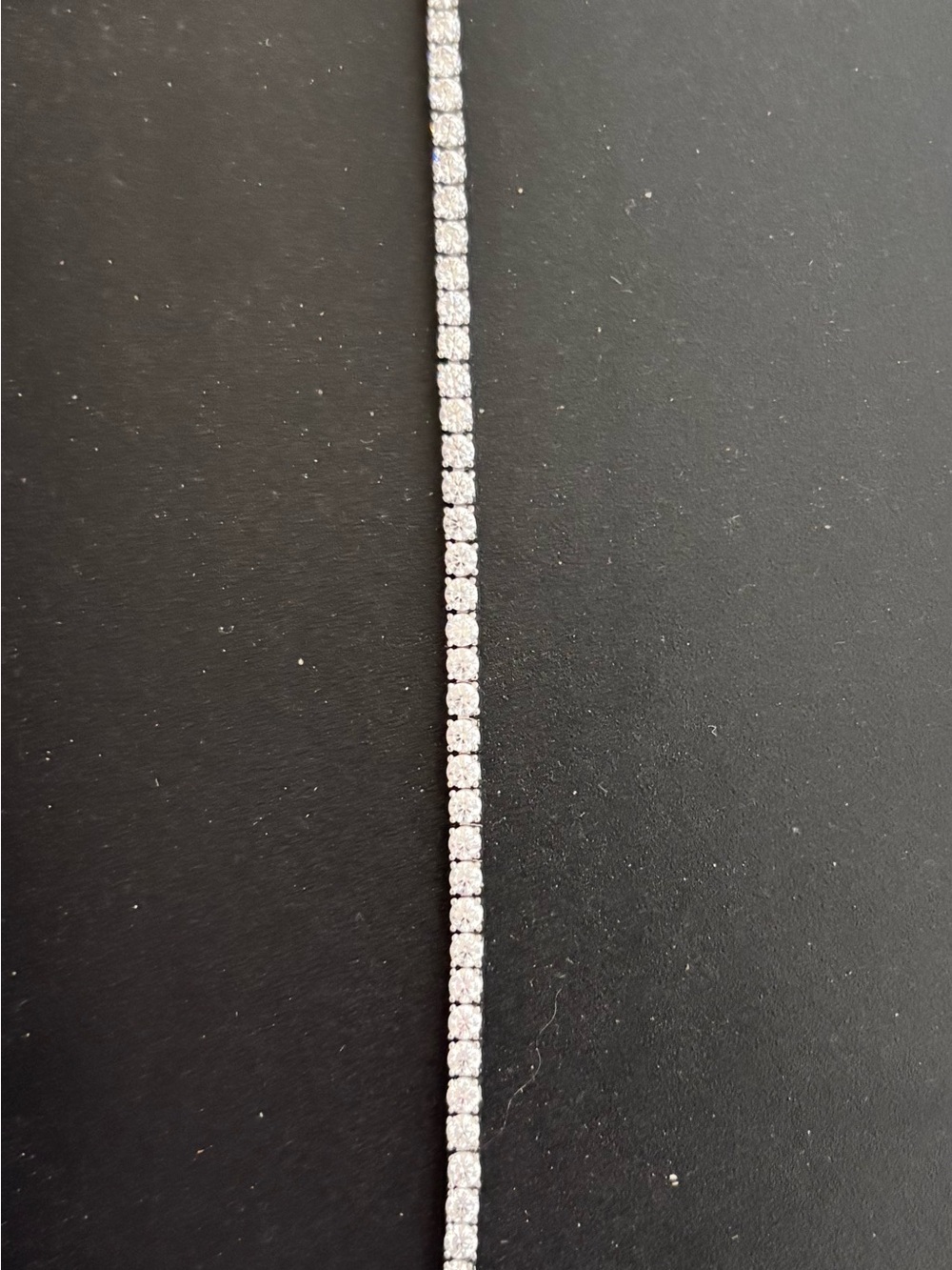 Sterling silver Moissanite bracelesize 7